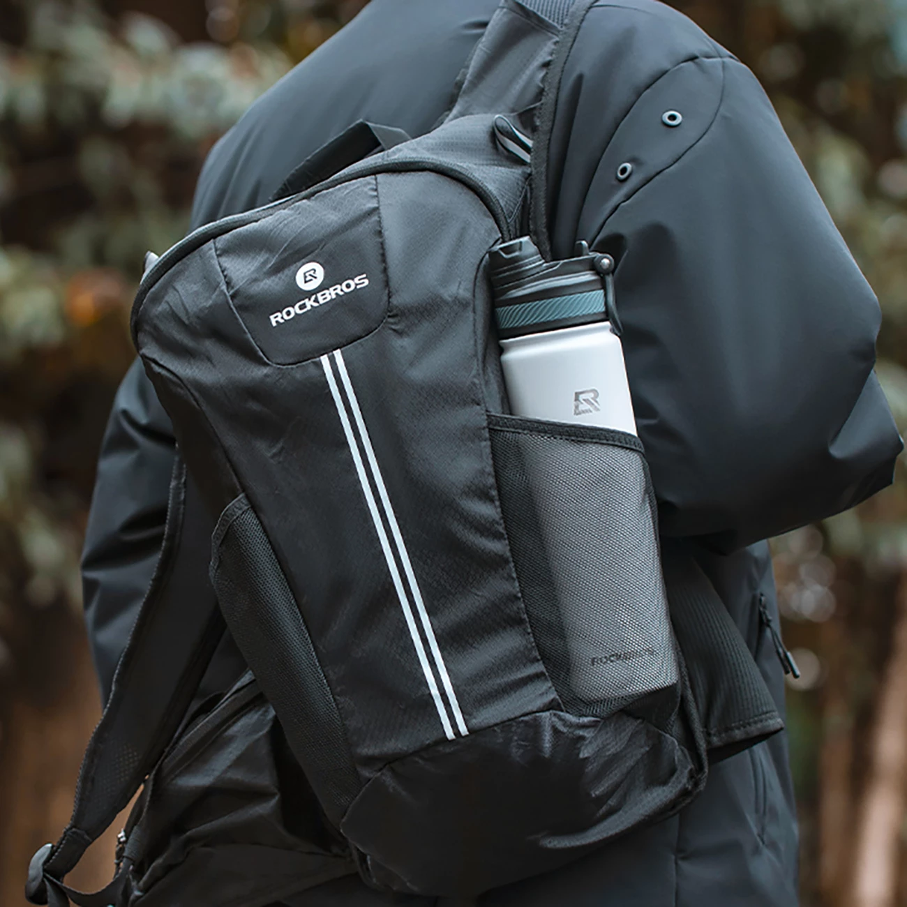 Termo steklenica Rockbros 35210029005 za kolo, 550 ml, bela