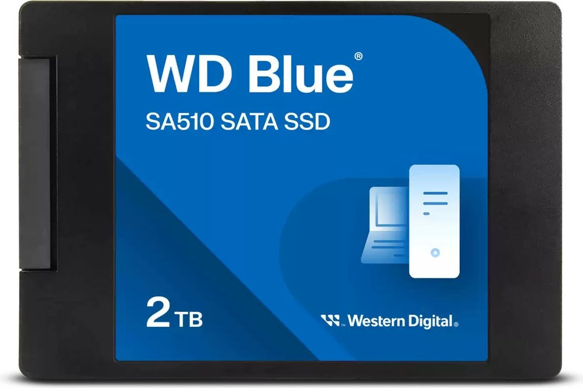 SSD 2 TB, 2,5", 560 MB/s Western Digital Blue SA510
