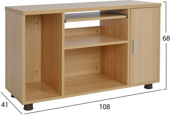 Profesionalna pisarniška omara v barvi hrasta FH2051.11 80x40x118 cm