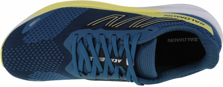 Tekstilne tekaške čevlje Salomon Aero Blaze Wide M, modro-mornarska