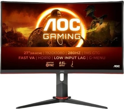 Igralni monitor, AOC C27G2Z3, 27", Fast VA, 280Hz, FHD, črn