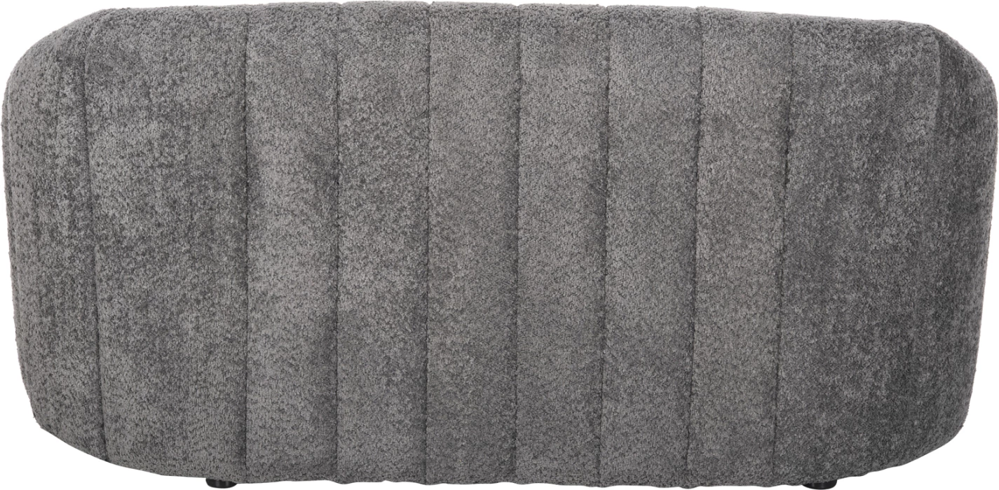 Dvosed kavč MOBY FH9595.01 iz sive boucle tkanine 145x82x67H cm