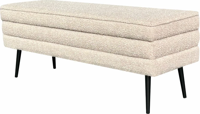 Tabure z prostorom za shranjevanje, barva latte, 110x40x44