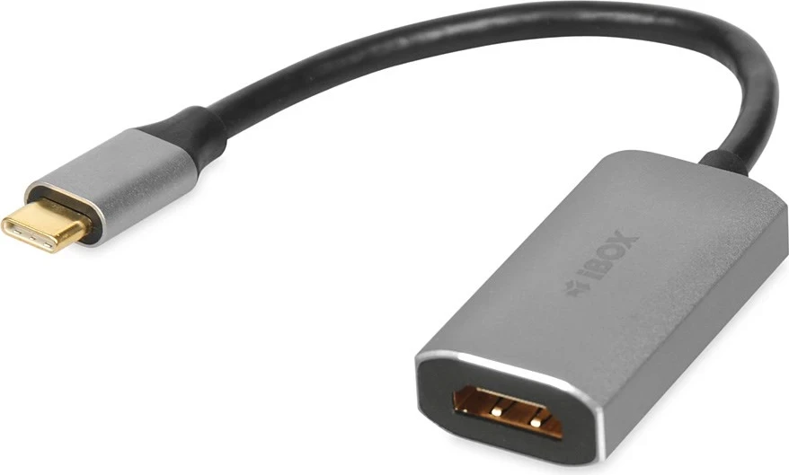 Adapter kabel iz USB-C na HDMI, iBox IACF4K, srebrn
