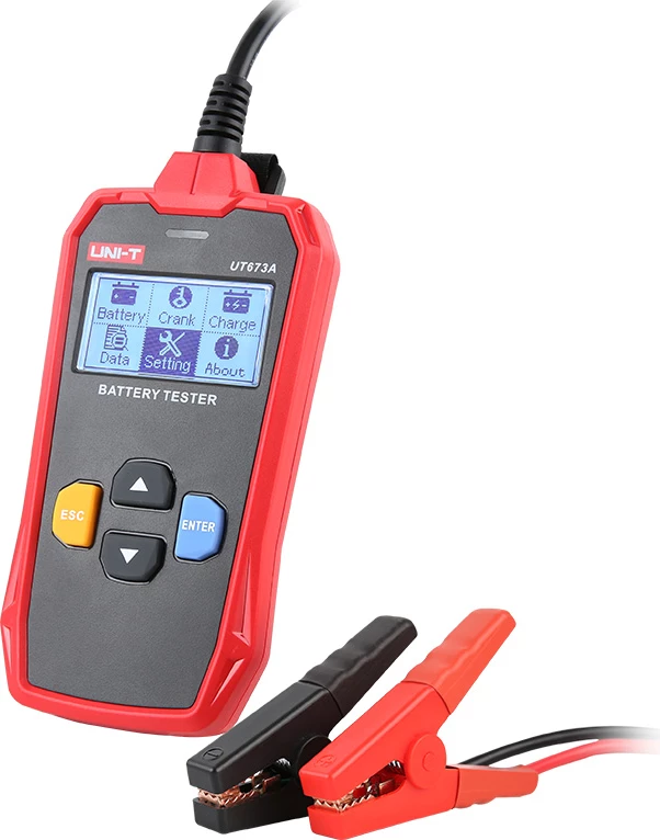 Tester akumulatorja za avto UNI-T UT673A 12V/24V 3–250 Ah
