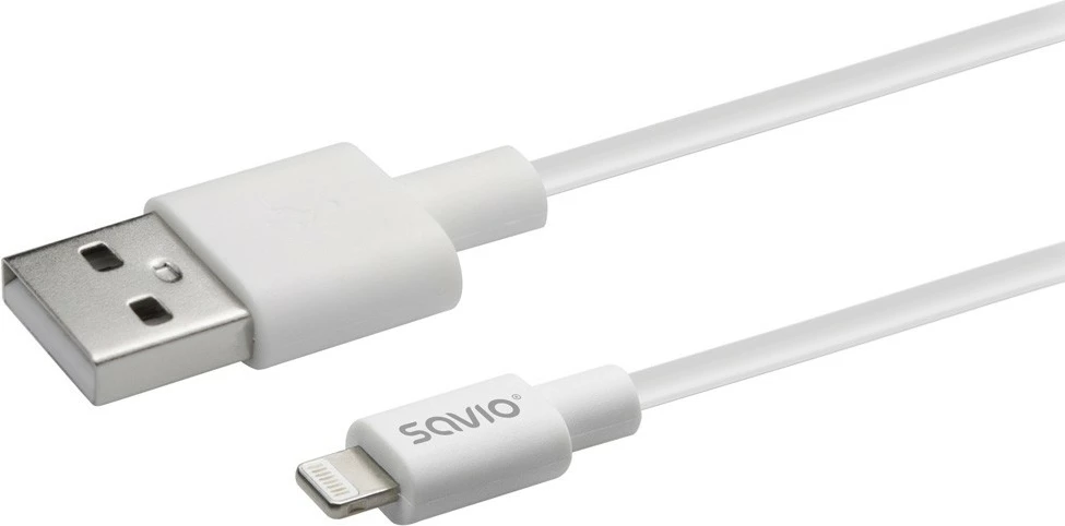 USB-A na Lightning kabel, Savio CL-192, 1 m, bel