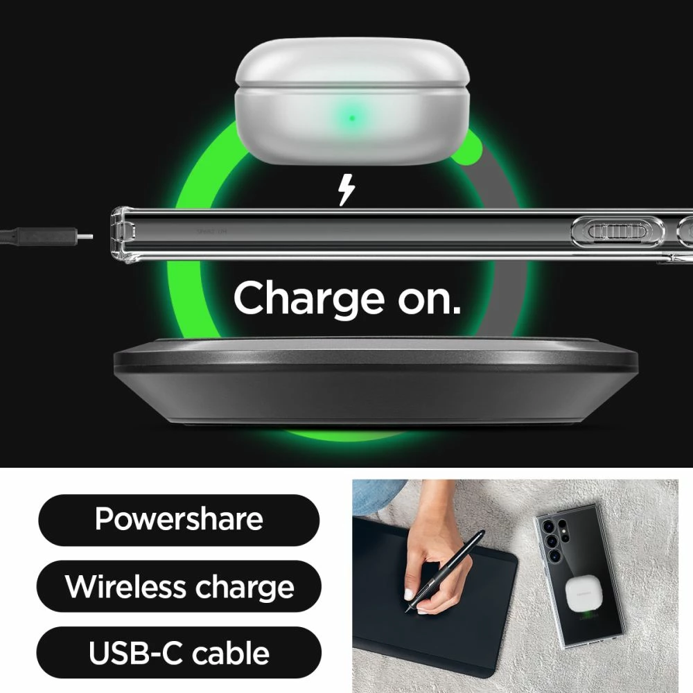 Prozoren ovitek za telefon Spigen Ultra Hybrid za Samsung Galaxy S24 Ultra