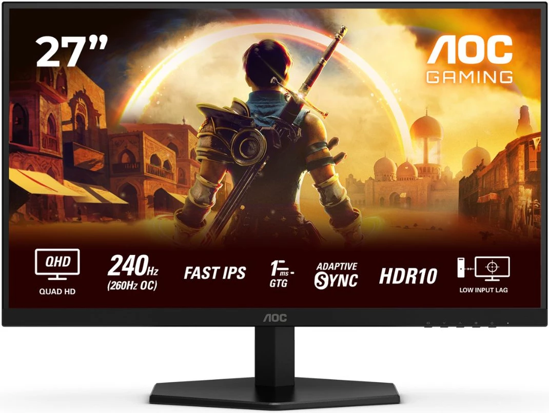 Igralni monitor AOC Q27G42ZE, 27'', QHD, 240 Hz, Fast IPS, črn