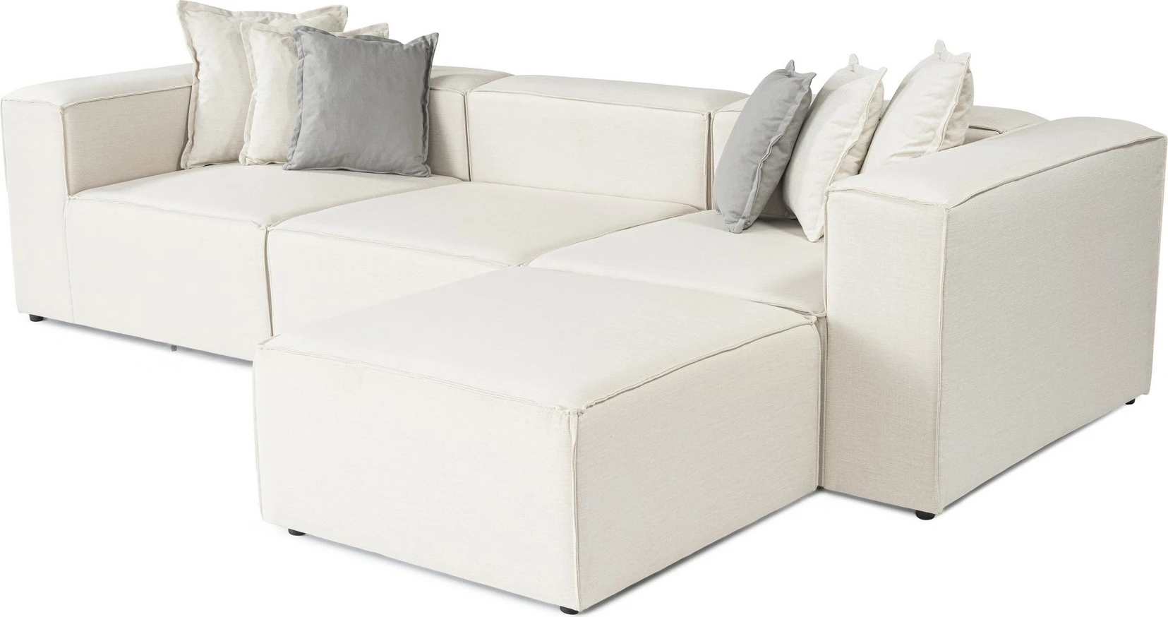 Kotna sedežna garnitura Frida 4, ecru, Atelier del Sofa