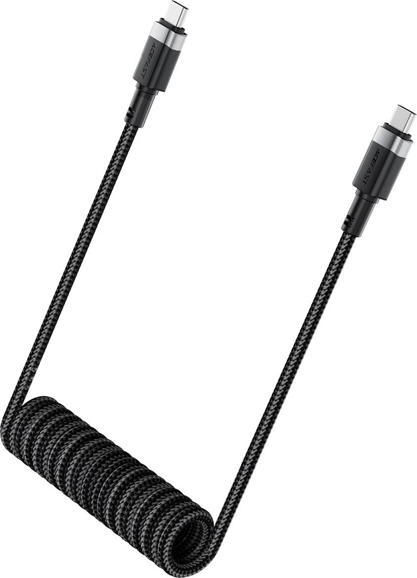 USB-C v USB-C kabel Acefast C14-03, 1,2 m, 3 A, 480 Mb/s, črn