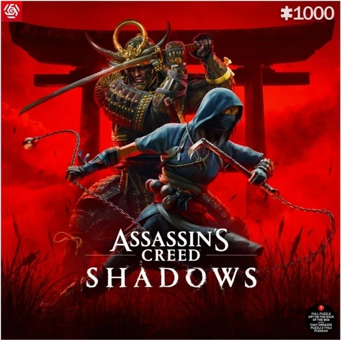 Sestavljanka Assassin's Creed Shadows, Cenega Publishing, 1000 kosov, večbarvna