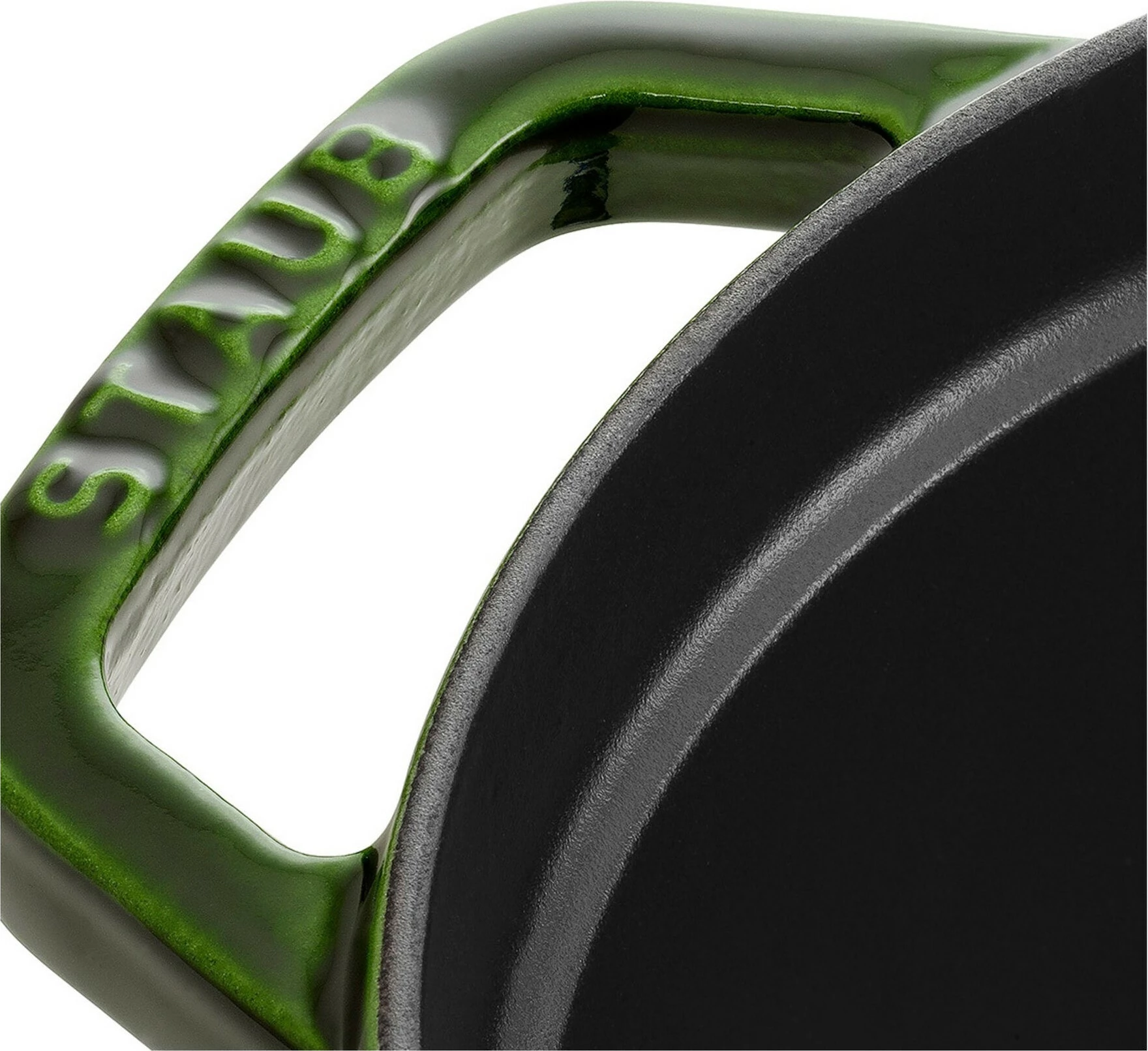 Ovalna ponev La Cocotte Staub 33 cm, litoželezna, emajlirana, zelena