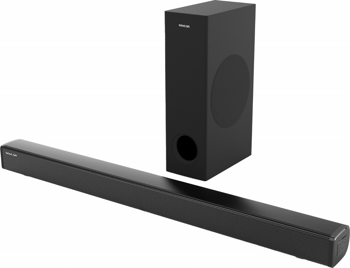 Soundbar z brezžičnim subwooferjem 2.1CH, 160 W, črn, Sencor SSB 5500BW