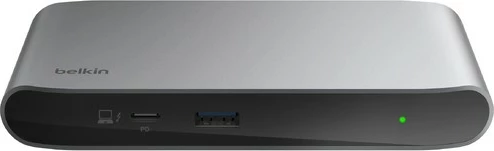 Kompakten hub Thunderbolt 4, Belkin INC013VFSGY, USB 4 Type-A, 150 W, črn, siv