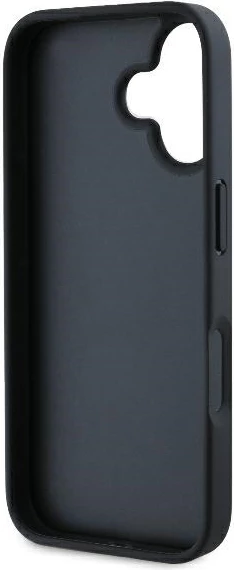 Zaščitni ovitek Monogram Choupette Karl Lagerfeld za iPhone 16, črn