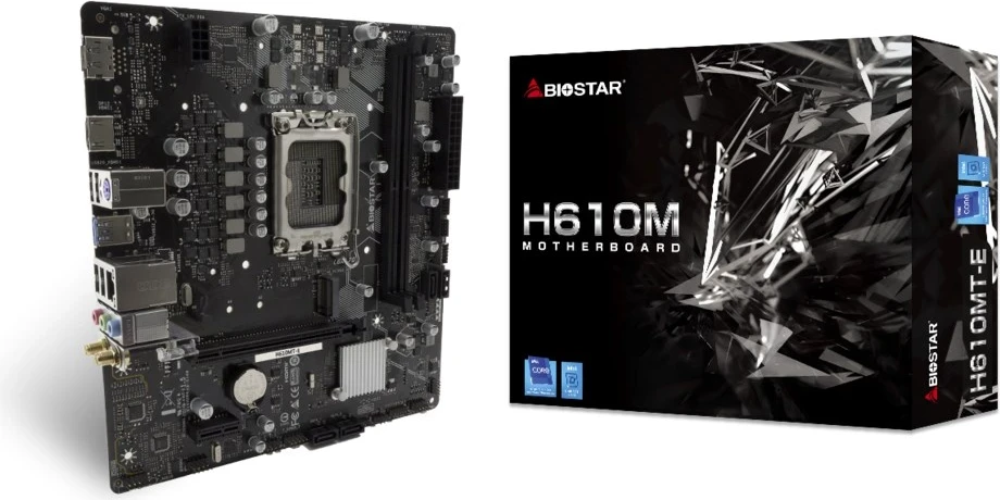 Mikro ATX plošča Biostar H610MT-E, Intel H610 LGA 1700