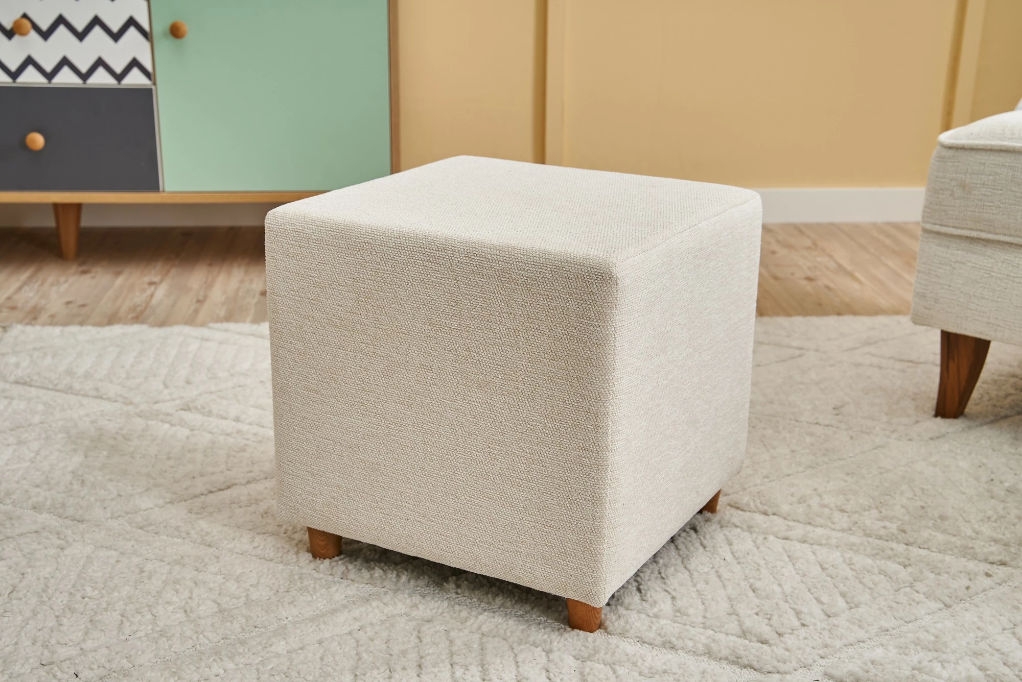 Puf krem, Atelier del Sofa Ranma Gabbana 02, 40x40x40 cm