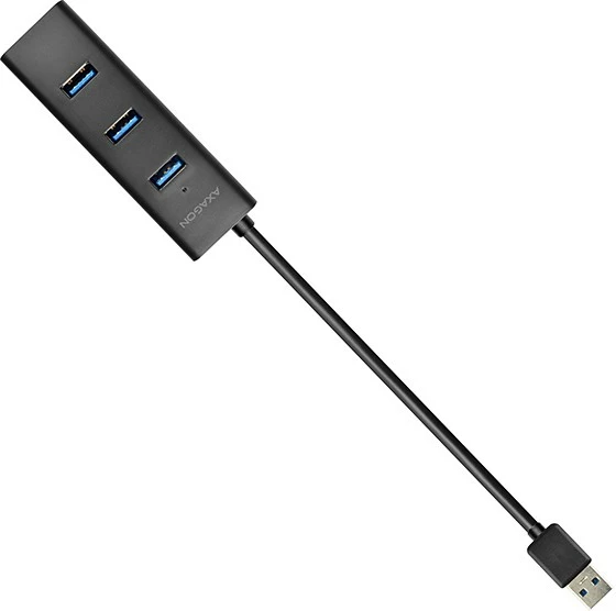 USB razdelilec AXAGON HUE-S2B, 4 vrata, 30 cm kabel, črn