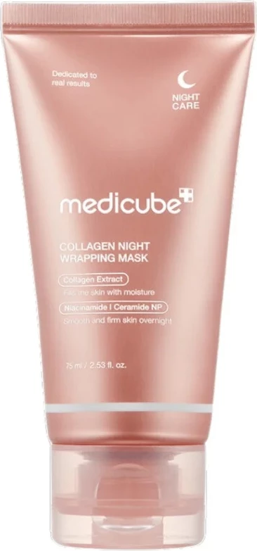 Nočna obloga za obraz Collagen Night Wrapping, Medicube, 75 ml