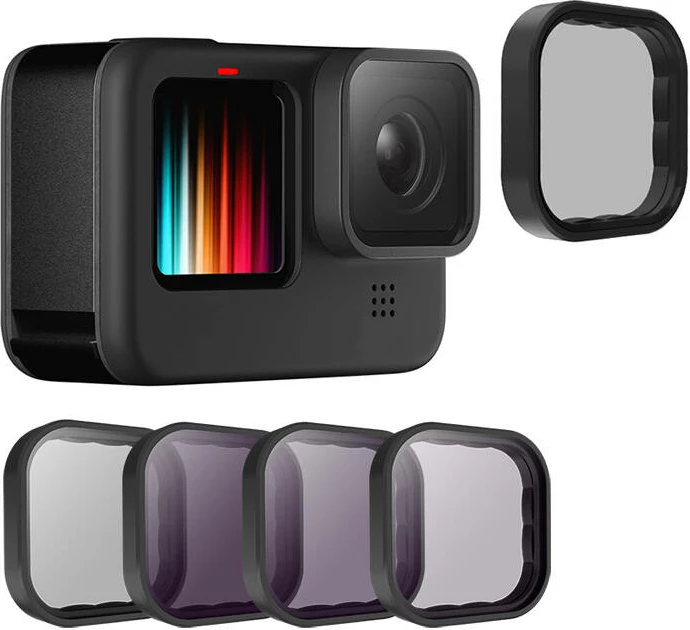 Komplet filtrov za objektiv GP-FLT-903, Telesin — za GoPro Hero 9/10/11/12, CPL+ND8/16/32