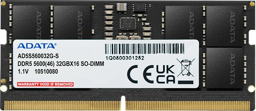 RAM memorija ADATA SO-DIMM 16GB 5600 MHz Premier Tray, črna