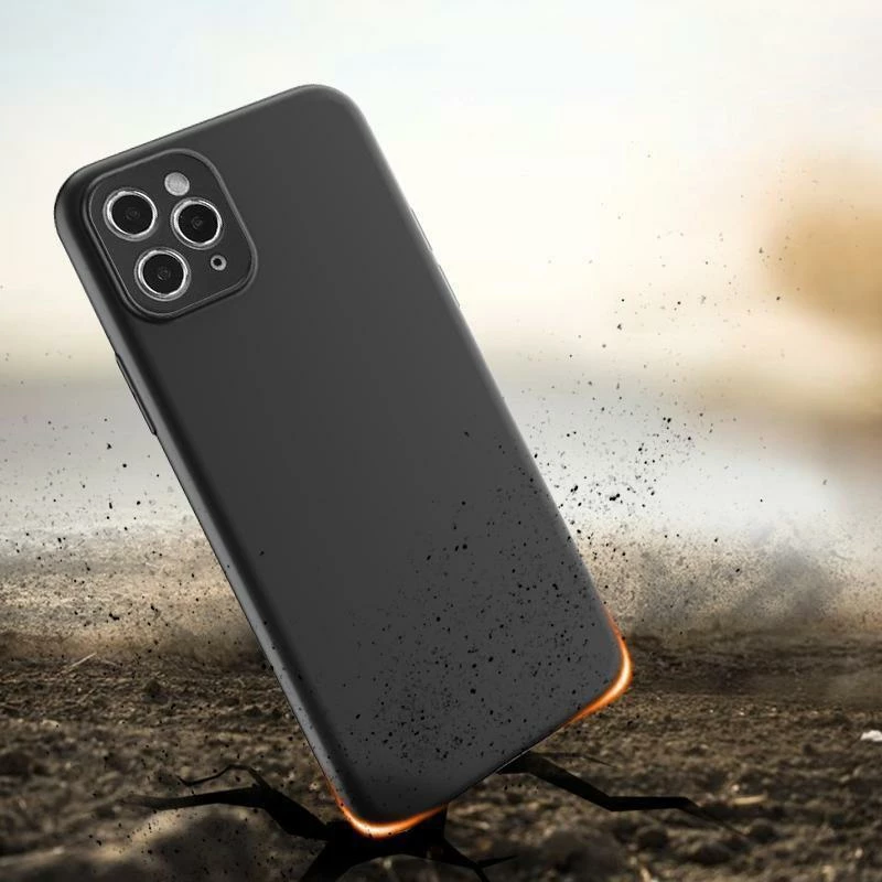 Ovitek za telefon Hurtel za Xiaomi Redmi 12, mehki silikon, črn