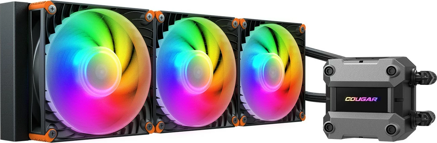 Vodeno hlajenje za CPU Cougar Poseidon Ultra 360, ARGB, črn