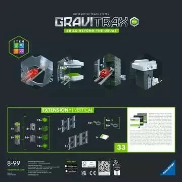 Razširitev GraviTrax PRO Vertical Ravensburger, igra marble run, večbarvna