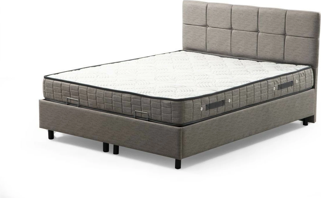 Enojni set vzmetnice, podlage in vzglavja Skye Decor, 120 x 200, svetlo siva