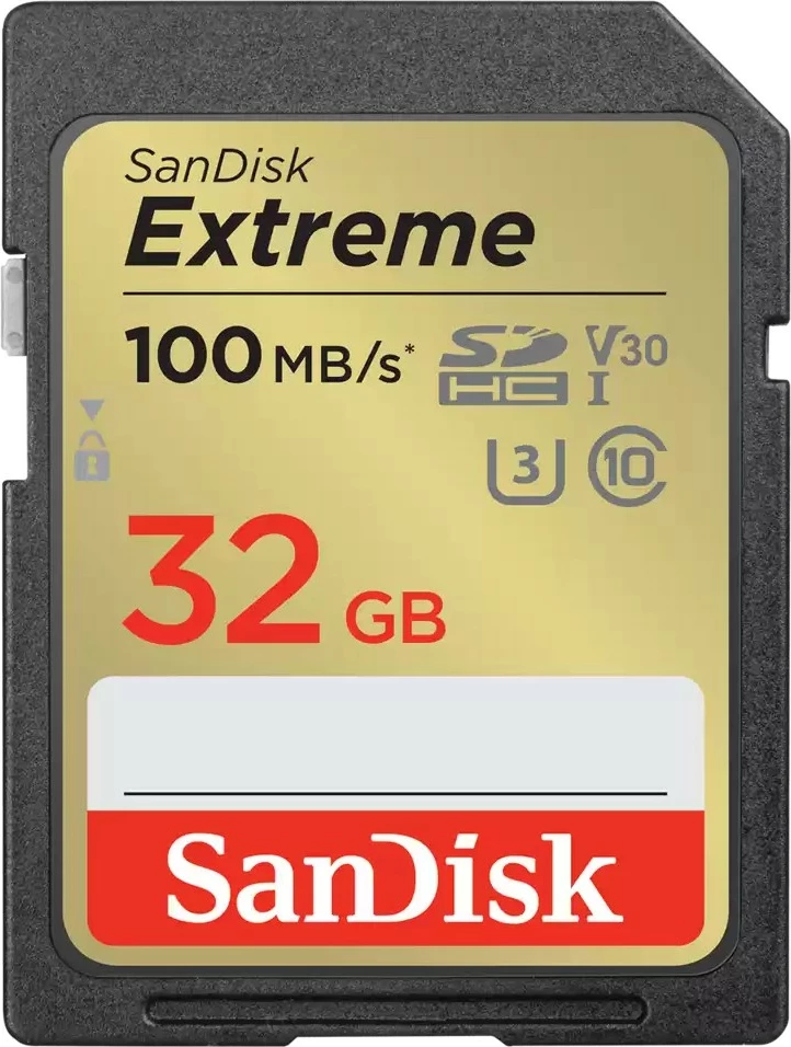 Kartica pomnilnika SanDisk Extreme 32 GB UHS-I Class 10 SDXC, črno-zlata