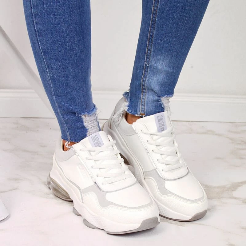 Nizke ženske superge Big Star, bele