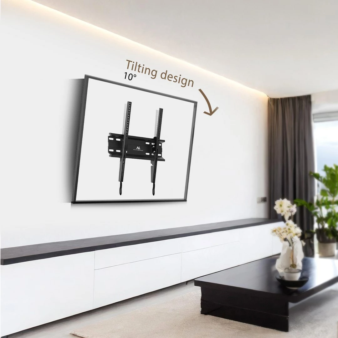 Stenski nosilec za TV/monitor Maclean MC-748A, VESA 400x400, 32-70", 45 kg, črn