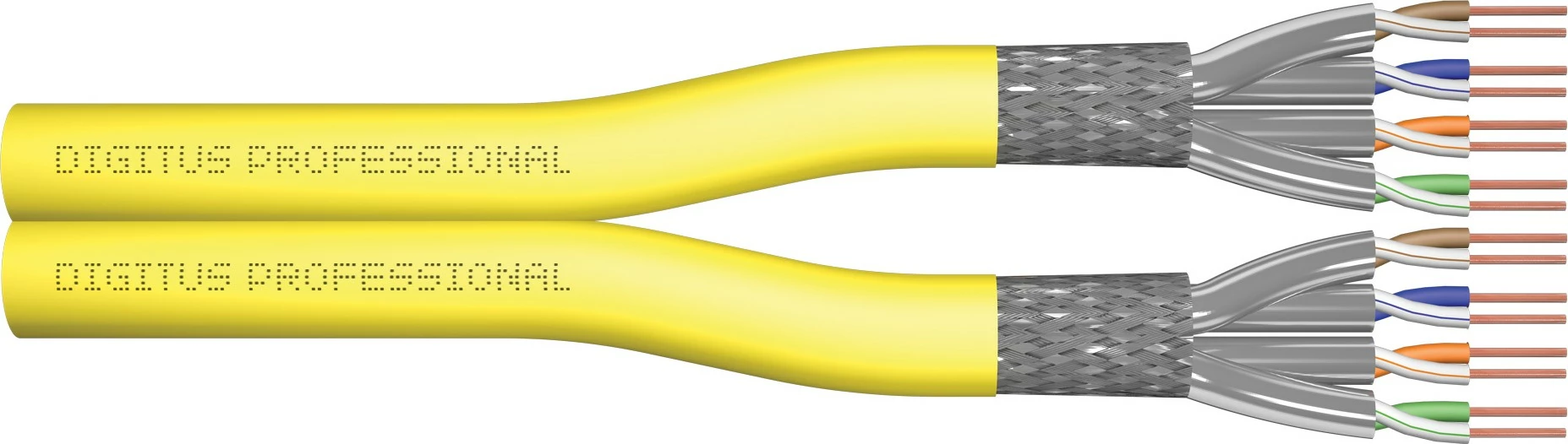 Omrežni kabel Cat7A S/FTP, Digitus, 500 m, LSZH, rumen