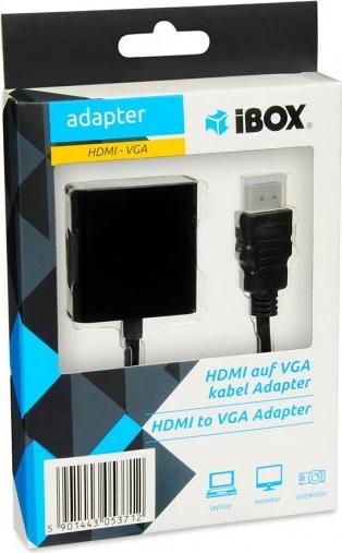 Povezovalnik HDMI na VGA iBox IAHV01, črn