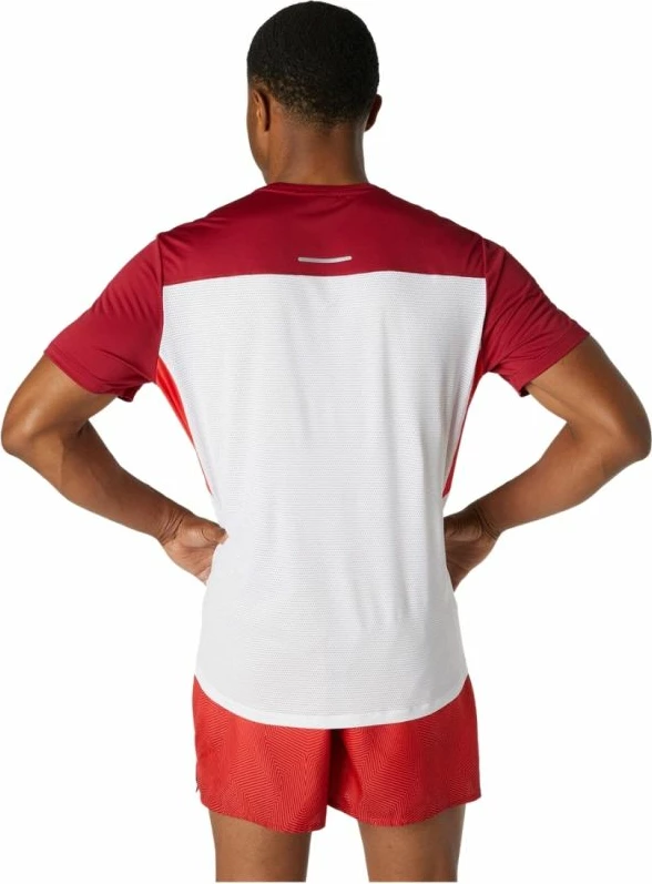 Majica za tek za moške Asics, bela