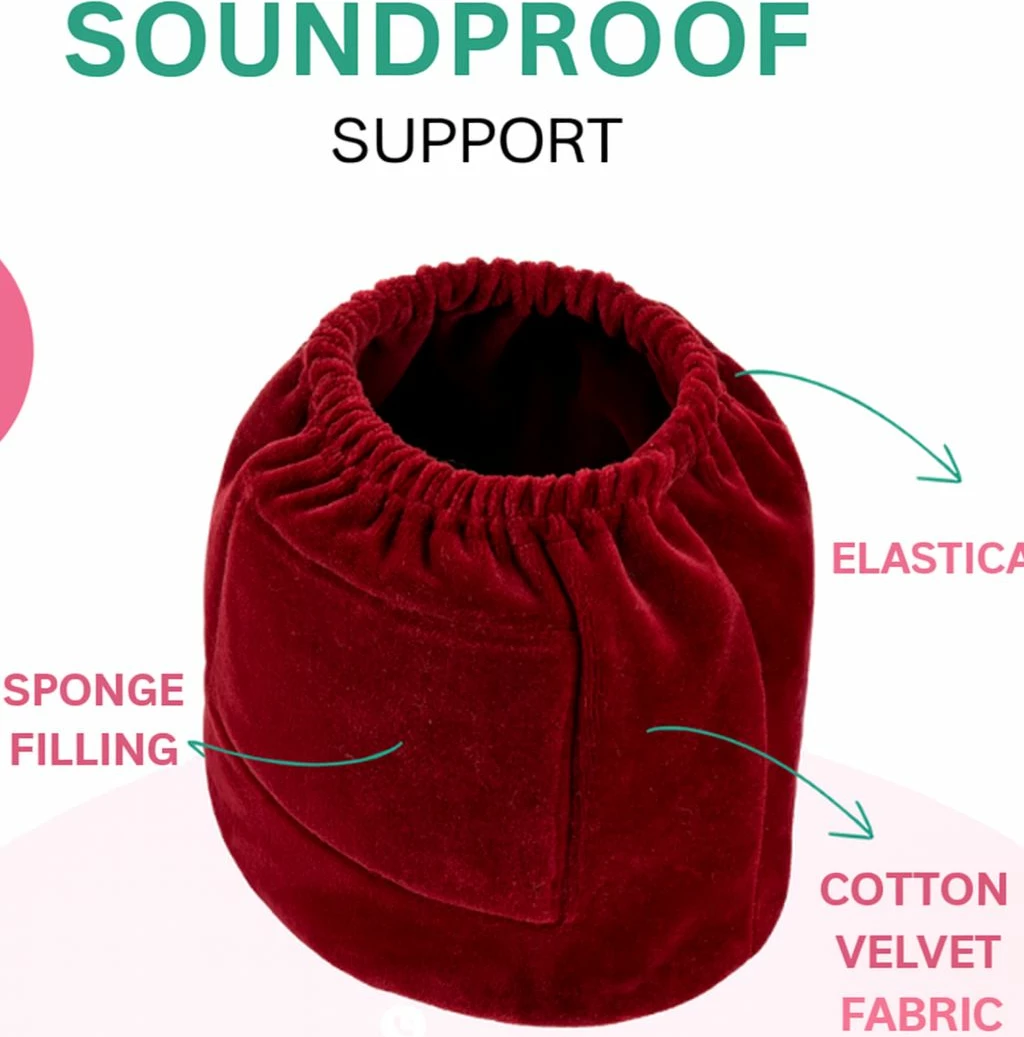 Pasji trak za ušesa, burgundska, Paws & Whiskers