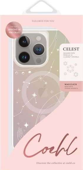 Zaščitni ovitek UNIQ Coehl Celest z magnetom za iPhone 16 Pro Max, iridescenten