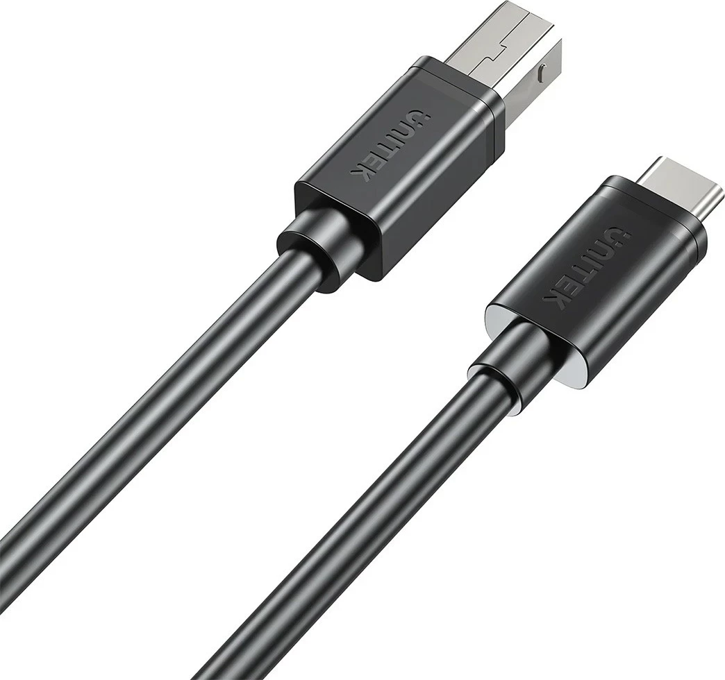 Kab​l USB-C na USB-B Unitek, 3 m, črn