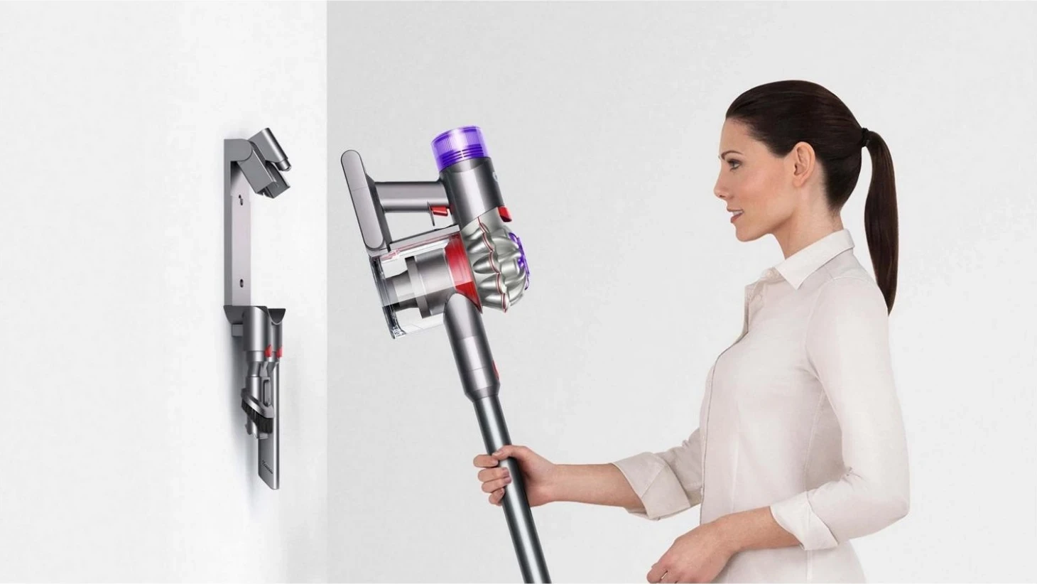 Brezvrečasta navpična sesalnik, Dyson V8 Absolute, rumen