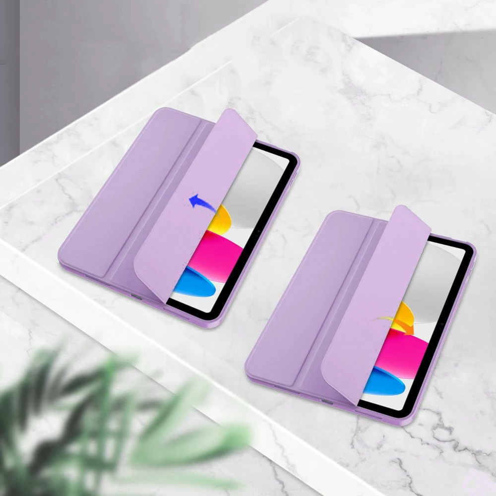 Ovitek za iPad 10.9" (2022) — Tech-Protect SC Pen, silikon, vijoličen