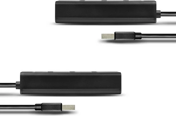 USB razdelilec AXAGON HUE-S2B, 4 vrata, 30 cm kabel, črn