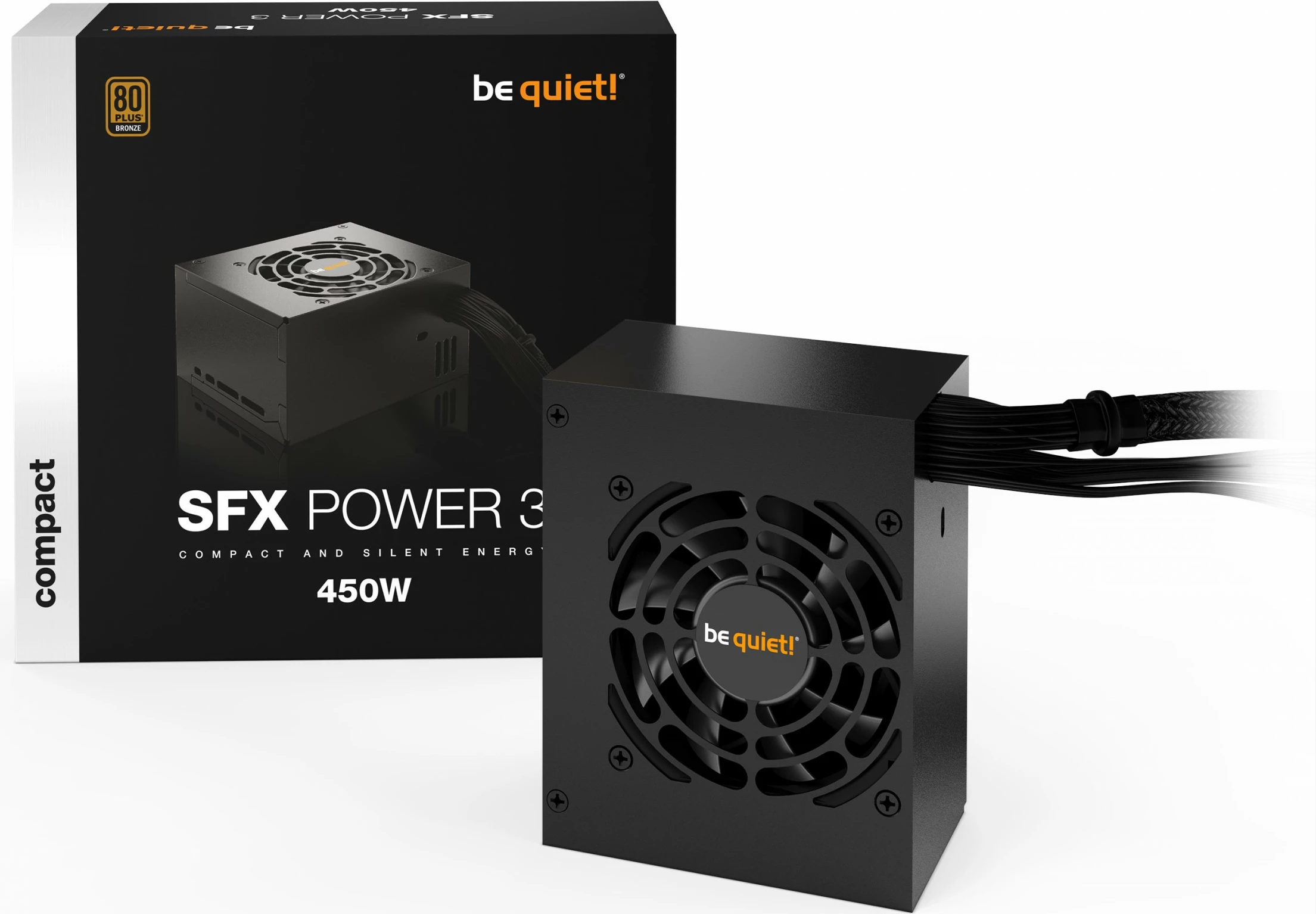 Napajalnik SFX Power 3 450W 80 PLUS Bronze, Be Quiet!, črn