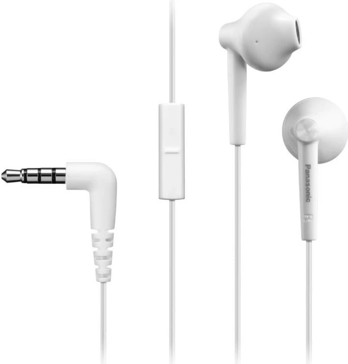 Slušalke z mikrofonom, in-ear, bele Panasonic RP-TCM55E-W