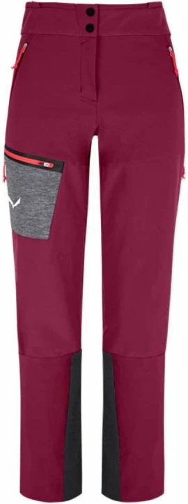 Planinske hlače za ženske Salewa, rdeče