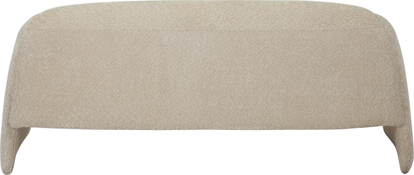 Dvosedežna zofa TREK FH9680.03 kovinski okvir-bež bouclé tkanina 160x80x63H cm