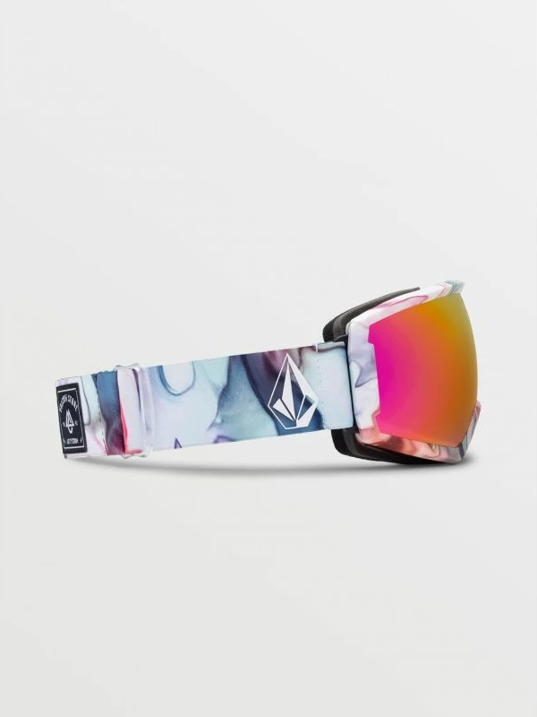 Očala za snowboard, Volcom, za moške in ženske, krom-rožnate