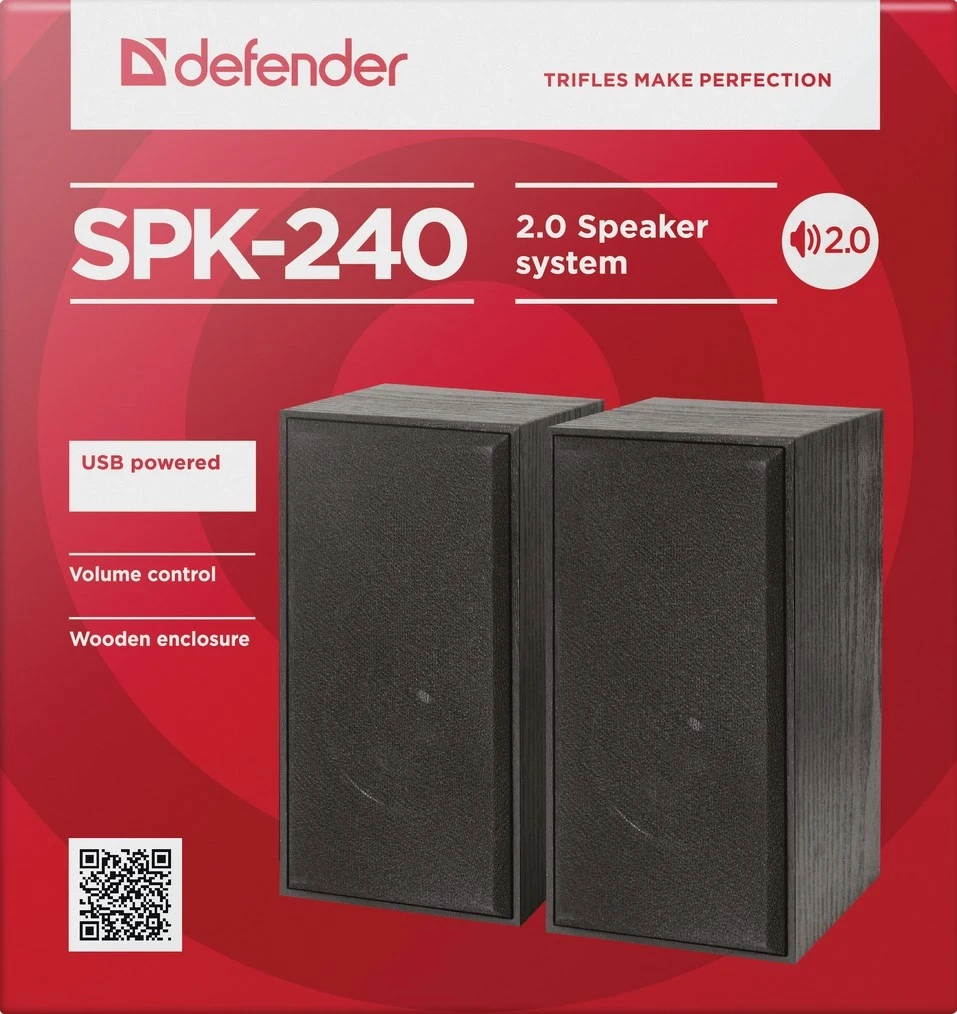 Zvočnik Defender SPK-240, 6 W, črn