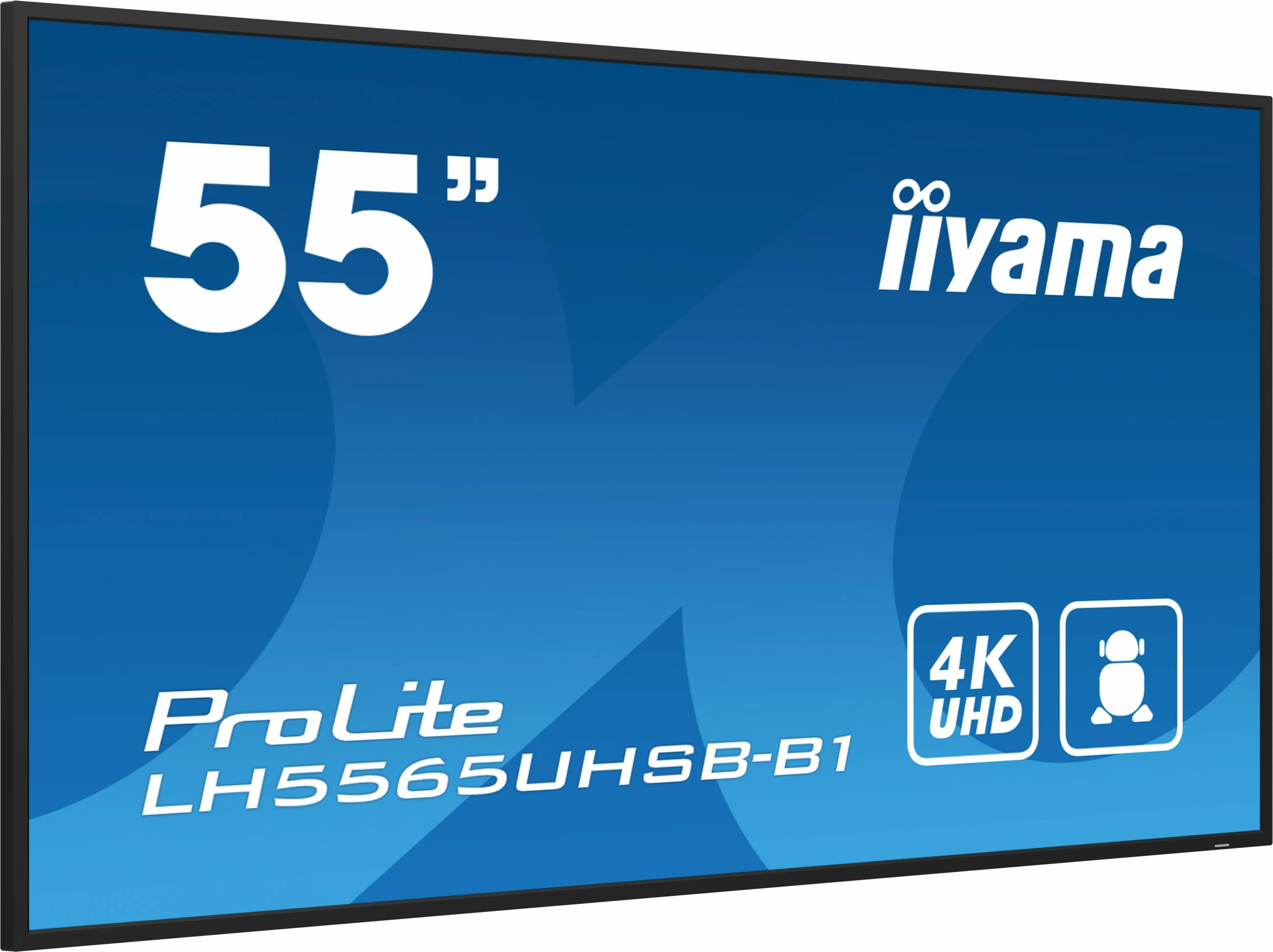 Profesionalni 55-palčni 4K Ultra HD LED monitor, Wi‑Fi, črn — iiyama ProLite LH5565UHSB-B1