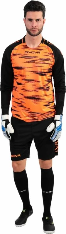 Set za vratarja črn in oranžen, Givova, moški in otroci