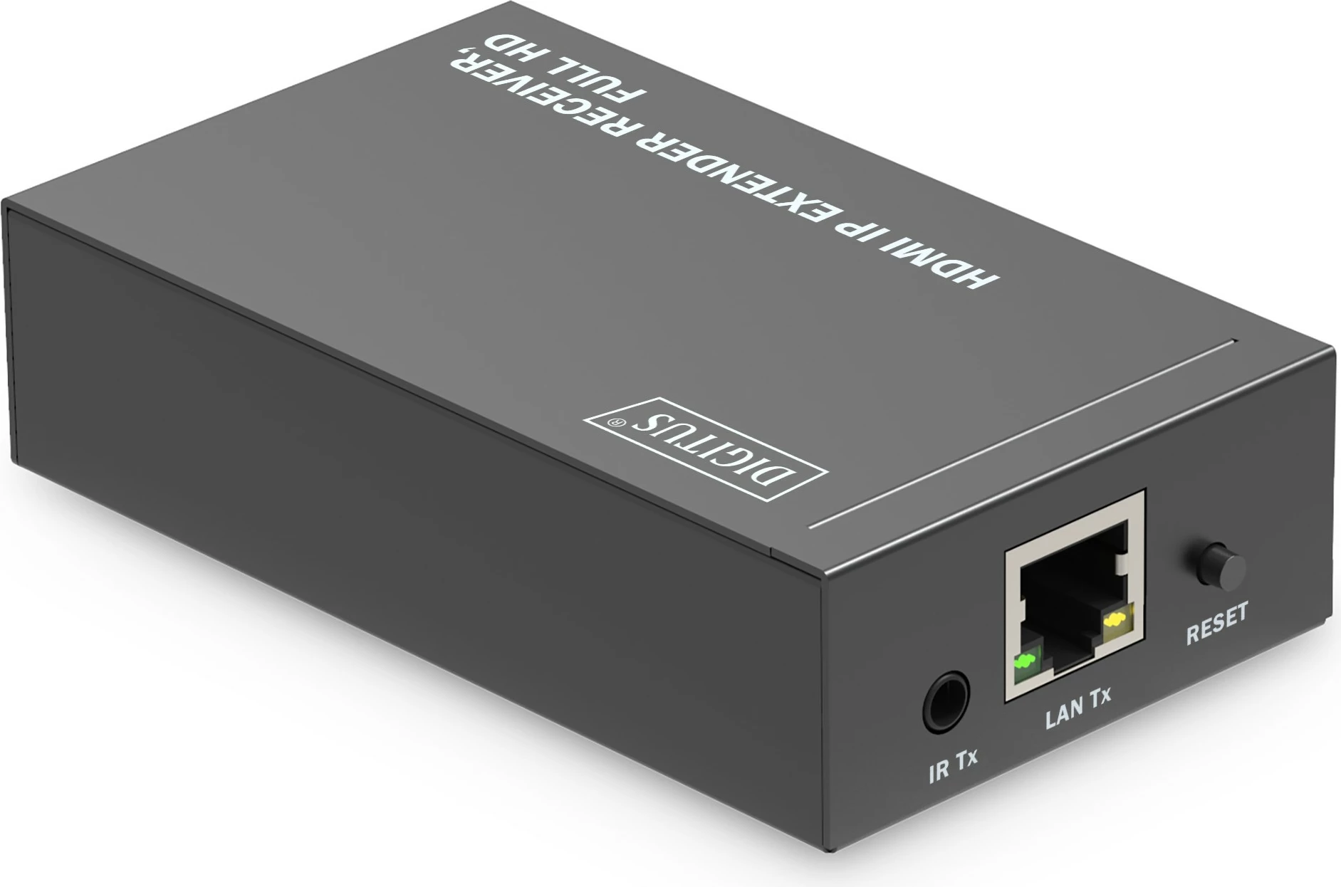 AV sprejemnik HDMI IP Extender Digitus, Full HD, 120 m, črn